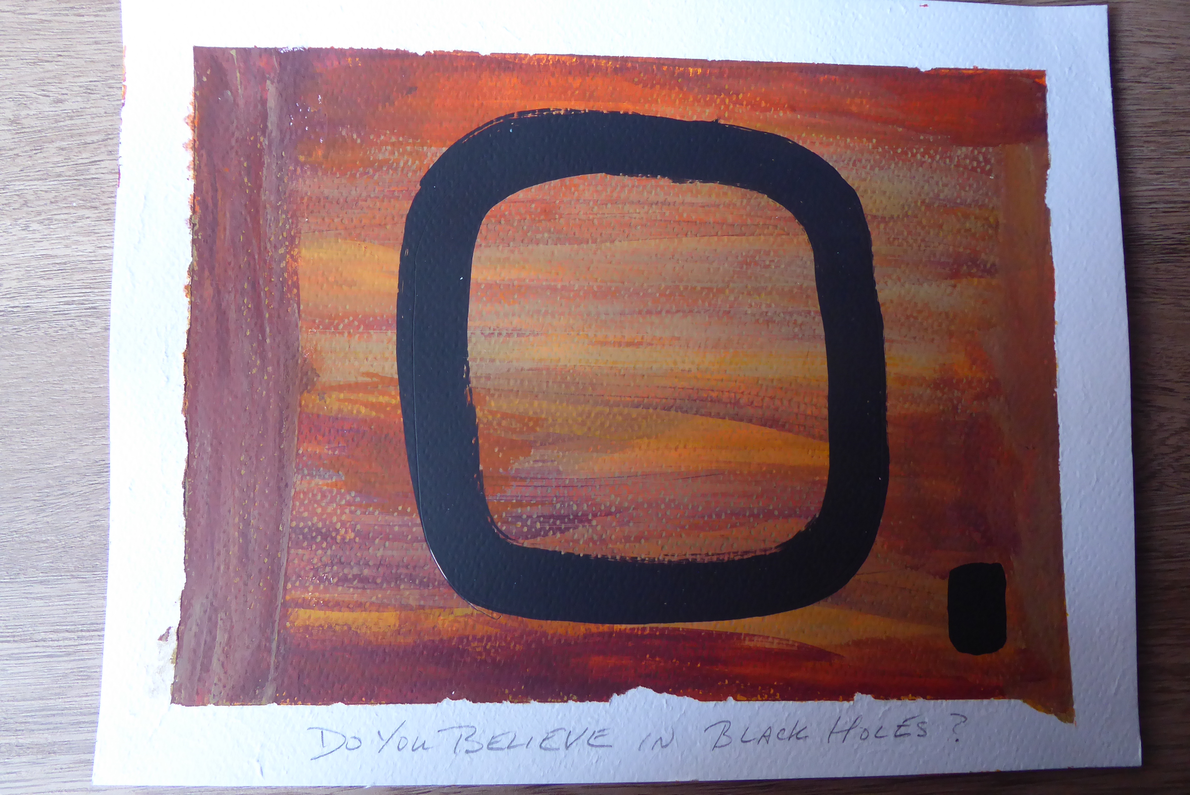 do you believe in black holes