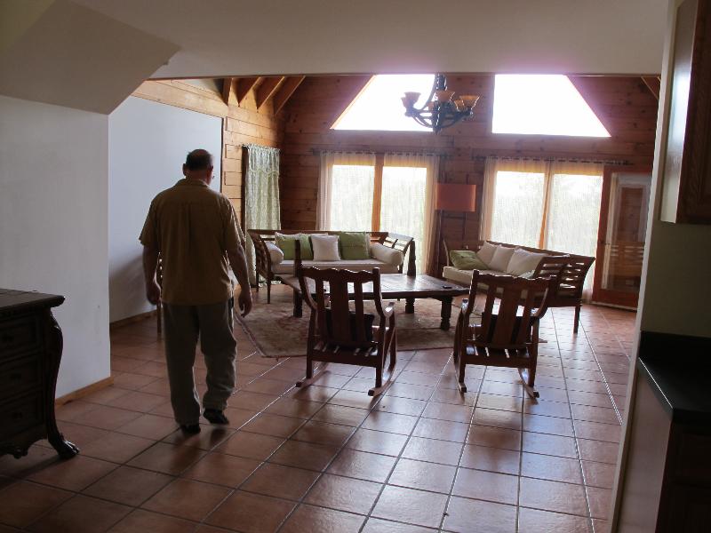 log cabin inside
