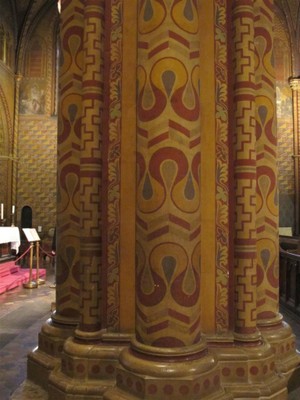 Columns inside St. Matthias Church