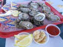 Oysters on the Half Shell, Raw Bar Up the Creek, Apalachicola, FL