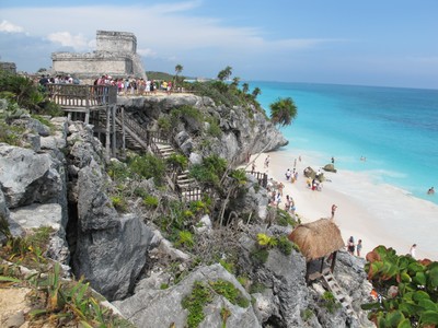 Tulum Ruins on the Gulf of Mexico