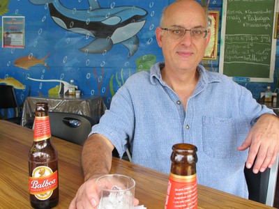 Our first drink was a cold Balboa which helped ease the heat.