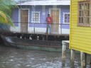Workers are on hold during the rain