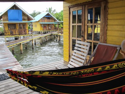 View of the KoKo Resort cabins from the Estrella
