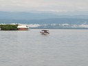 View across Saigon Bay to the mainland of Panama