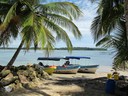 Tour boats at Boca del Drago